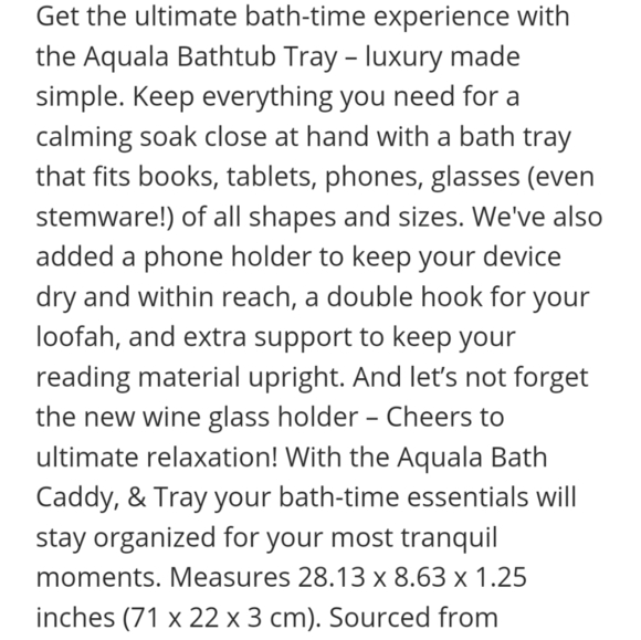 Bathtub caddy reading tray - Picture 8 of 9